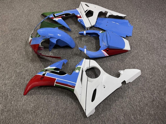 Purchase 2005 Glossy Blue White Green Red Yamaha R6 Motorcycle Fairings UK