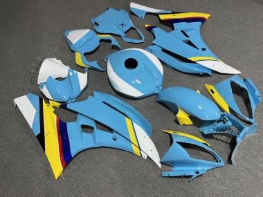 Purchase 2006-2007 Glossy Light Blue White Yellow Yamaha R6 Motorcycle Fairings UK