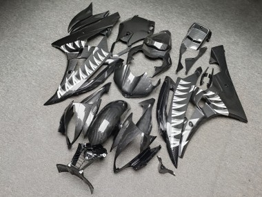 Purchase 2006-2007 Glossy Carbon Fiber Style Shark Yamaha R6 Motorcycle Fairings UK