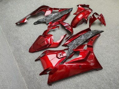 Purchase 2006-2007 Glossy Maroon Red Forged Carbon Fiber Style Yamaha R6 Motorcycle Fairings UK