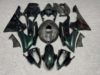 Purchase 2008-2016 Glossy Dark Green with Forged Carbon Fiber Style Yamaha R6 Motorcycle Fairings UK