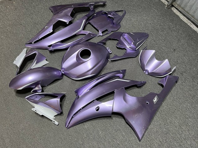 Purchase 2008-2016 Glossy Lilac with White Yamaha R6 Motorcycle Fairings UK