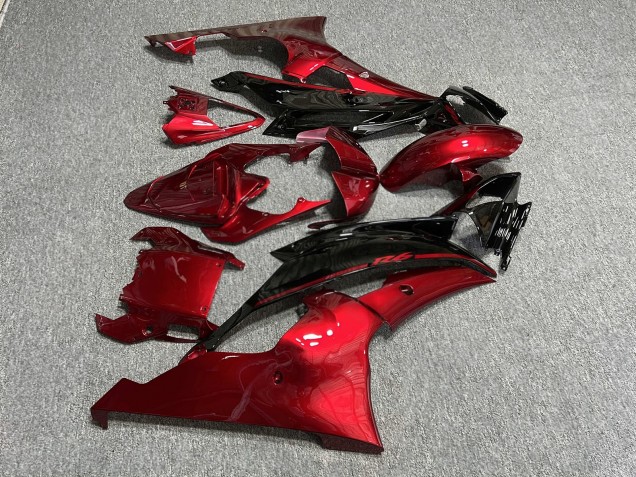 Purchase 2008-2016 Glossy Red Black Yamaha R6 Motorcycle Fairings UK