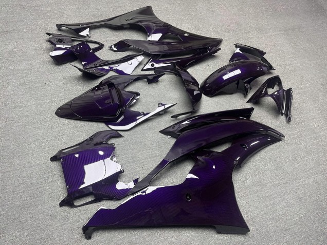 Purchase 2008-2016 Glossy Purple Carbon Fiber Style Yamaha R6 Motorcycle Fairings UK