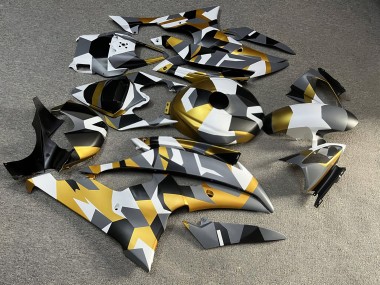 Purchase 2008-2016 Matte Nardo Grey White Black Gold Camo Yamaha R6 Motorcycle Fairings UK