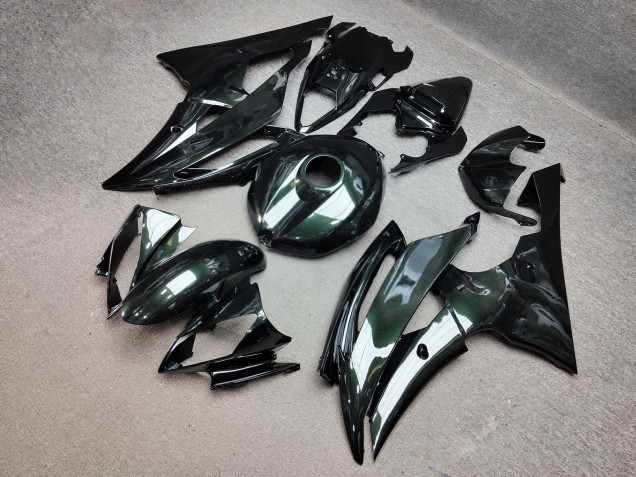 Purchase 2008-2016 Glossy Dark Green Yamaha R6 Motorcycle Fairings UK