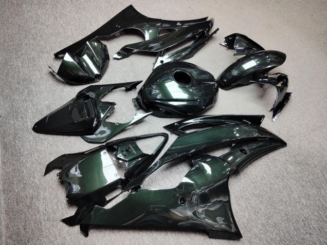 Purchase 2008-2016 Glossy Dark Green Yamaha R6 Motorcycle Fairings UK