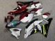 Purchase 2008-2016 Glossy White Candy Red Shark Split Yamaha R6 Motorcycle Fairings UK