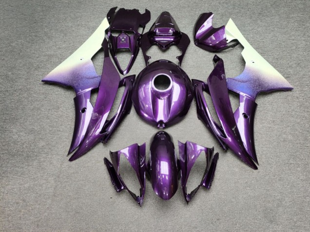 Purchase 2008-2016 Glossy Purple To White Fade Chameleon Yamaha R6 Motorcycle Fairings UK