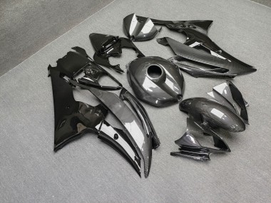 Purchase 2008-2016 Glossy Black Carbon Fiber Yamaha R6 Motorcycle Fairings UK