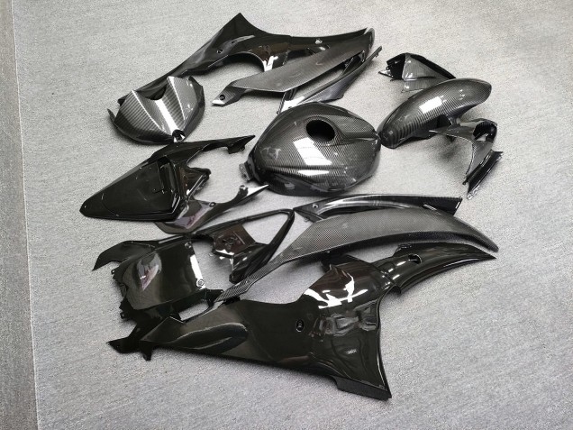 Purchase 2008-2016 Glossy Black Carbon Fiber Yamaha R6 Motorcycle Fairings UK
