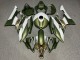 Purchase 2008-2016 Matte Green White Gold Yamaha R6 Motorcycle Fairings UK
