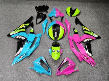 Purchase 2008-2016 Glossy Light Blue Pink Shark Yamaha R6 Motorcycle Fairings UK