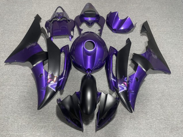 Purchase 2008-2016 Purple Matte Black Anime Yamaha R6 Motorcycle Fairings UK