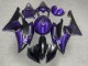 Purchase 2008-2016 Purple Matte Black Anime Yamaha R6 Motorcycle Fairings UK