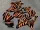 Purchase 2008-2016 Black Orange Zebra Race Yamaha R6 Motorcycle Fairings UK
