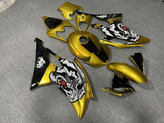 Purchase 2008-2016 Gold Black Yamaha R6 Motorcycle Fairings UK