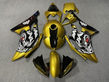 Purchase 2008-2016 Gold Black Yamaha R6 Motorcycle Fairings UK