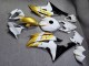 Purchase 2008-2016 Glossy White Black Gold Yamaha R6 Motorcycle Fairings UK