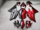 Purchase 2008-2016 Matte Black Glossy Candy Red Split Yamaha R6 Motorcycle Fairings UK