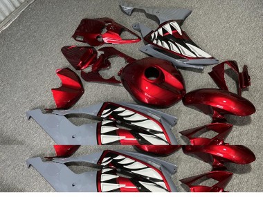 Purchase 2008-2016 Glossy Candy Red & Nardo Grey Shark Yamaha R6 Motorcycle Fairings UK