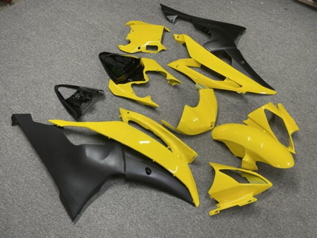 Purchase 2008-2016 Black Yellow Yamaha R6 Motorcycle Fairings UK
