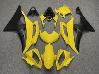 Purchase 2008-2016 Black Yellow Yamaha R6 Motorcycle Fairings UK
