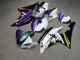 Purchase 2008-2016 Glossy White Purple Shark Split Yamaha R6 Motorcycle Fairings UK