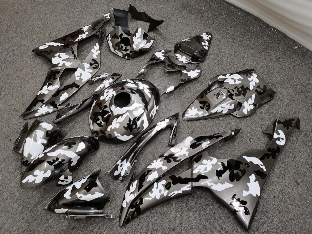 Purchase 2008-2016 Glossy Grey Camo Yamaha R6 Motorcycle Fairings UK
