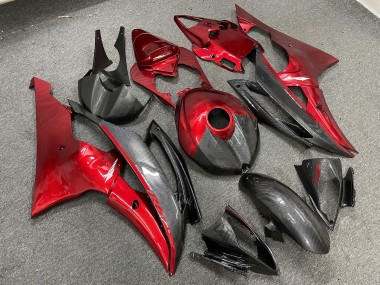 Purchase 2008-2016 Carbon Fiber Style Red Yamaha R6 Motorcycle Fairings UK