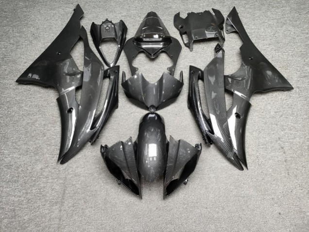Purchase 2008-2016 Glossy Carbon Fiber Style Yamaha R6 Motorcycle Fairings UK