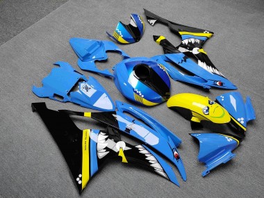 Purchase 2008-2016 Glossy Blue & Yellow Shark Race Yamaha R6 Motorcycle Fairings UK