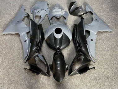 Purchase 2008-2016 Glossy Nardo Grey Carbon Fiber Style Yamaha R6 Motorcycle Fairings UK