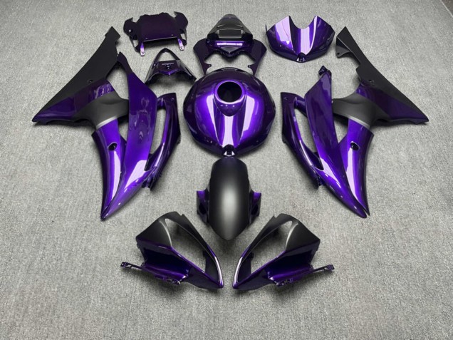 Purchase 2008-2016 Glossy Purple Matte Black Yamaha R6 Motorcycle Fairings UK