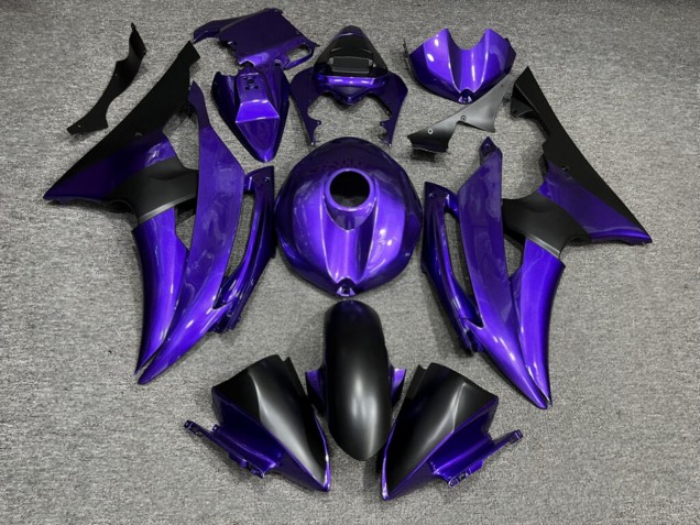 Purchase 2008-2016 Glossy Purple Matte Black Yamaha R6 Motorcycle Fairings UK