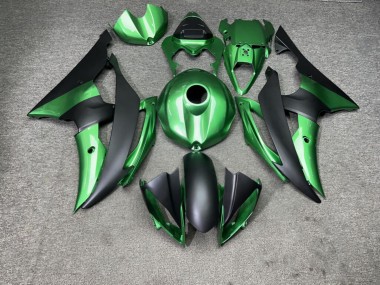 Purchase 2008-2016 Glossy Forest Green Matte Black Yamaha R6 Motorcycle Fairings UK
