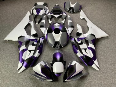 Purchase 2008-2016 Glossy Mystic Purple Snow Camo Yamaha R6 Motorcycle Fairings UK
