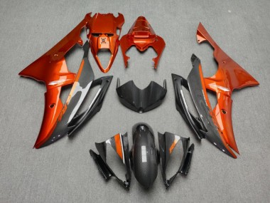 Purchase 2008-2016 Burnt Orange Carbon Style Yamaha R6 Motorcycle Fairings UK