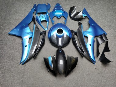 Purchase 2008-2016 Glossy Light Blue Carbon Fiber Style Yamaha R6 Motorcycle Fairings UK
