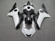 Purchase 2017-2025 Glossy White & Forged Carbon Fiber Style Yamaha R6 Motorcycle Fairings UK