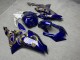 Purchase 2017-2025 Glossy Blue & White with Gold Snake Yamaha R6 Motorcycle Fairings UK