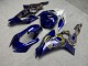 Purchase 2017-2025 Glossy Blue & White with Gold Snake Yamaha R6 Motorcycle Fairings UK