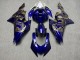 Purchase 2017-2025 Glossy Blue & White with Gold Snake Yamaha R6 Motorcycle Fairings UK