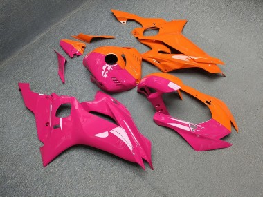 Purchase 2017-2025 Glossy Pink & Orange Split Yamaha R6 Motorcycle Fairings UK