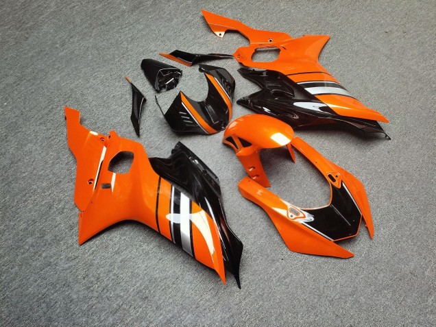 Purchase 2017-2025 Glossy Orange Black Yamaha R6 Motorcycle Fairings UK