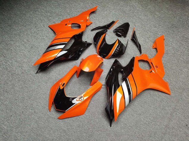 Purchase 2017-2025 Glossy Orange Black Yamaha R6 Motorcycle Fairings UK