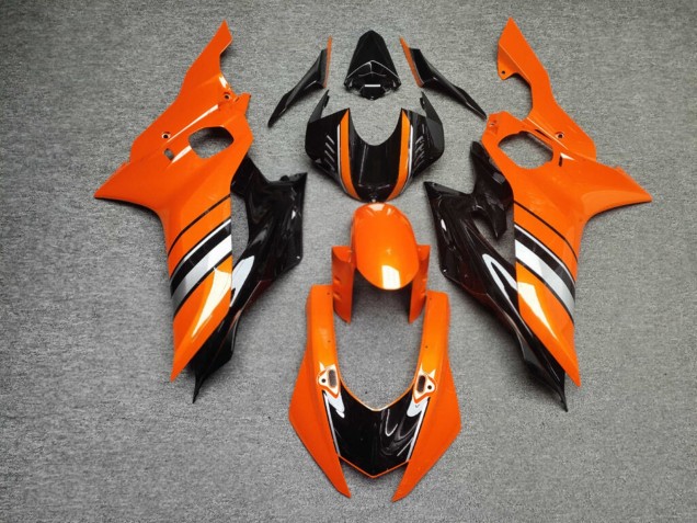 Purchase 2017-2025 Glossy Orange Black Yamaha R6 Motorcycle Fairings UK