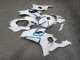 Purchase 2017-2025 Glossy White Blue Yamaha R6 Motorcycle Fairings UK