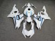 Purchase 2017-2025 Glossy White Blue Yamaha R6 Motorcycle Fairings UK