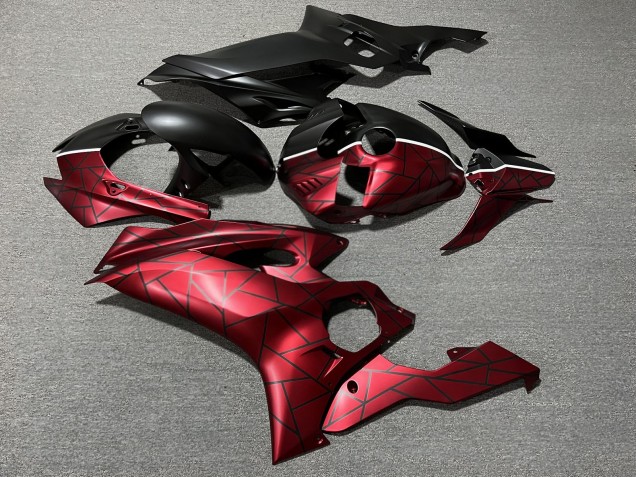 Purchase 2017-2025 Matte Red Black Split Yamaha R6 Motorcycle Fairings UK
